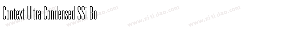Context Ultra Condensed SSi Bold Ultra Condensed字体转换